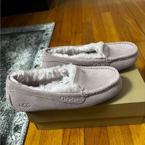 UGG Blush Suede Moccasin Slippers